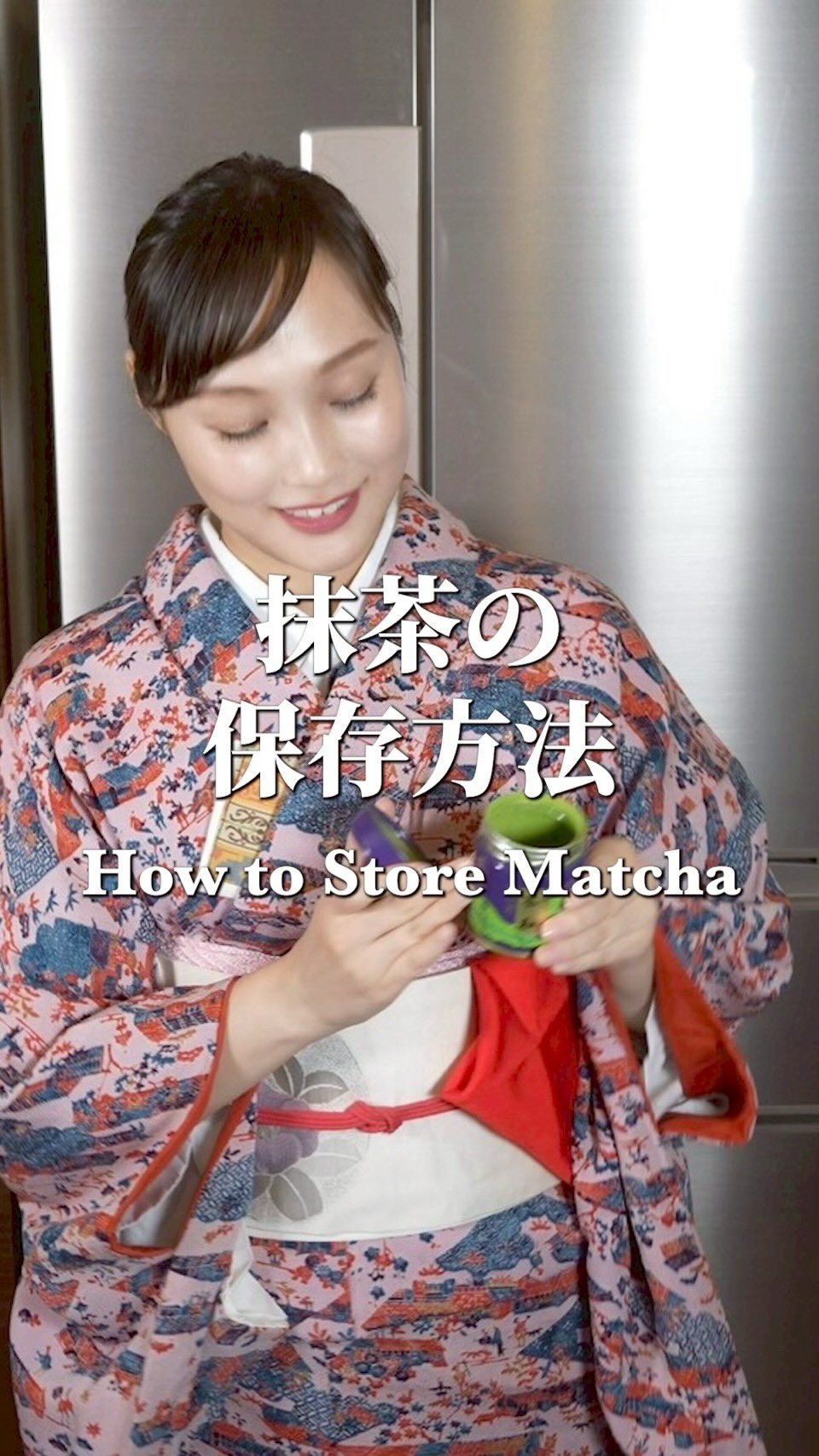 Instagram post — how to store matcha
